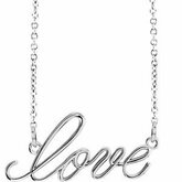 "Love" Neck Trim Pendant or Necklace