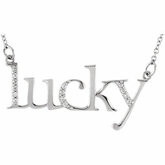 "Lucky" Diamond Necklace or Center Mounting
