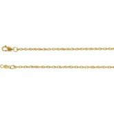 Ch1075 / 18K Yellow / 16 In / Wypolerowane / 1.75Mm Solid Rope Chain With Lobster Clasp