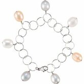 Freshwater Cultured Multi-Colored Pearl Bracelet