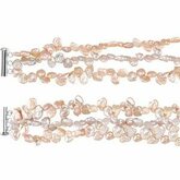 Freshwater Keshi Cultured Pearl Bracelet or Necklace