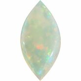 Marquise Genuine White Opal