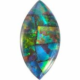 Marquise Lab Created Mosaic Opal