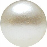 Round White Imitation Pearl