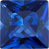 Square Chatham Created Blue Sapphire
