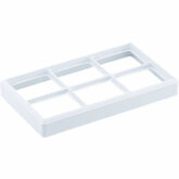 6 Pad Carefree Stackable Tray- White