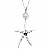 Freshwater Cultured Pearl Starfish Necklace