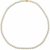 White Cultured Freshwater Pearl Strand