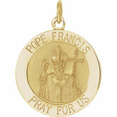 Round Pope Francis Medal