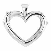 Rosary Heart Necklace or Pendant