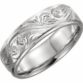Hand-Engraved 6mm Band
