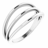 3 Row Negative Space Ring