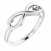 Infinity-Inspired Heart Ring