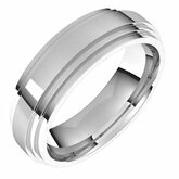 Double Beveled-Edge Comfort-Fit Band