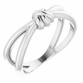 None / Sterling Silver / Knot Ring
