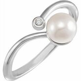 Pearl Freeform Ring