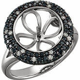 Diamond Semi-mount Ring for Pearl