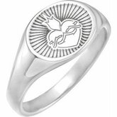 Sacred Heart Signet Ring
