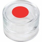 Glass Container with Red Marked Lid