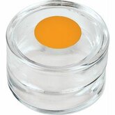 Glass Container with Yellow Marked Lid